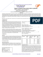 Formulation and Evaluation of Sustained Release Matrix Tablets of Gliclazide