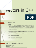Vectors in C++