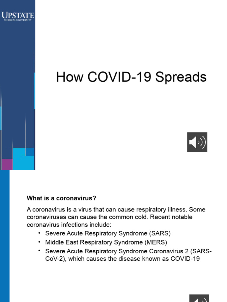 Covid How It Spreads PDF Public Health Medical Statistics