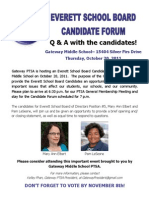 Candidate Forum Flyer