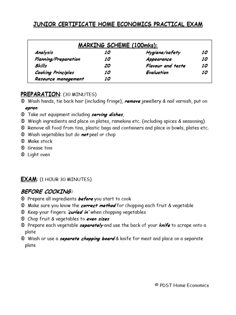 Guidelines For JC Practical Exam | PDF