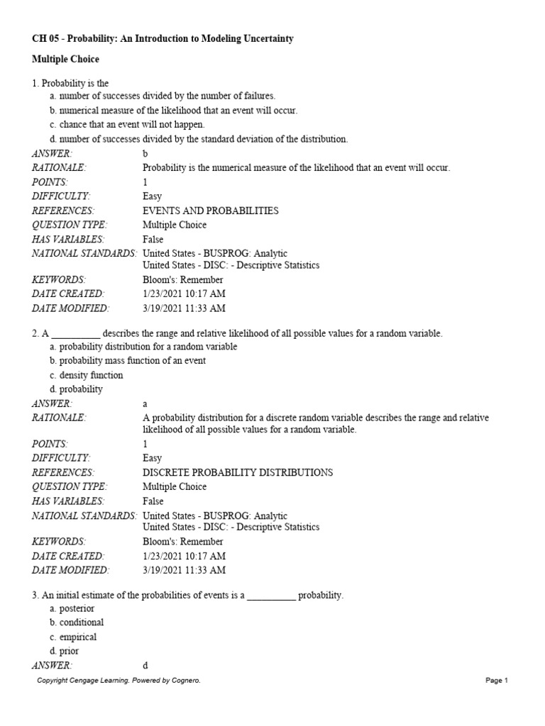 Ch 05 probability an introduction to modeling uncertainty pdf