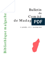 Bulletin Du Comite de Madagascar - An1 - Num 02