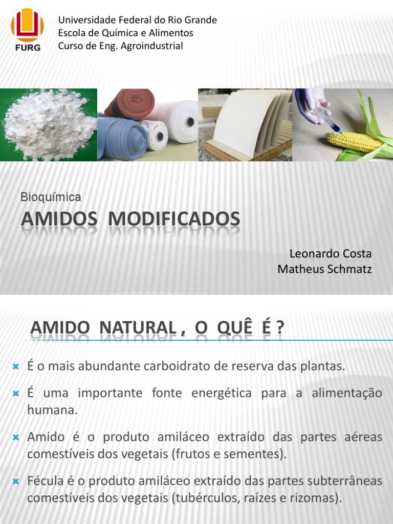 Amido Modificado Final Amido Química