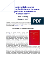 Relatório Sobre Uma Investigação Feita No Hunan A Respeito Do Movimento Camponês