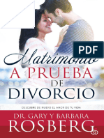 Matrimonio A Prueba de Divorcio Descubre de Nuevo El Amor de Tu