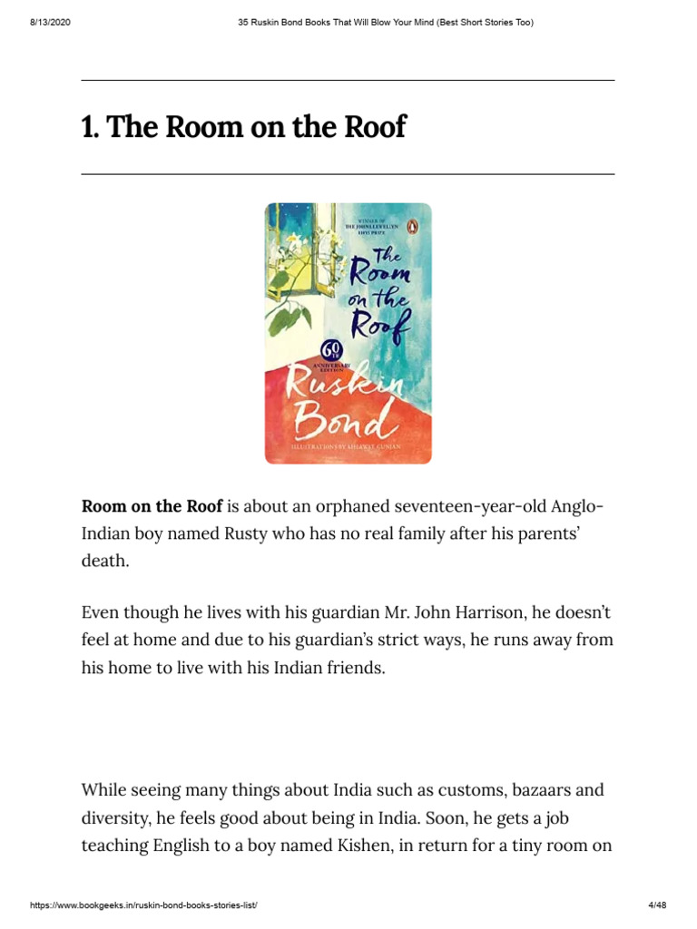 35 ruskin bond books that will blow your mind best short stories too