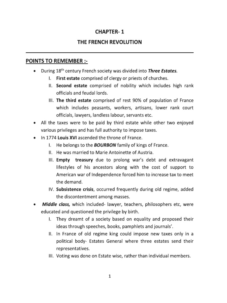 French Revolution Note | PDF