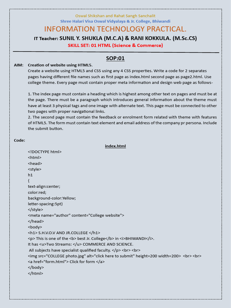 HTML5 Website Creation Guide | PDF | Technology & Engineering
