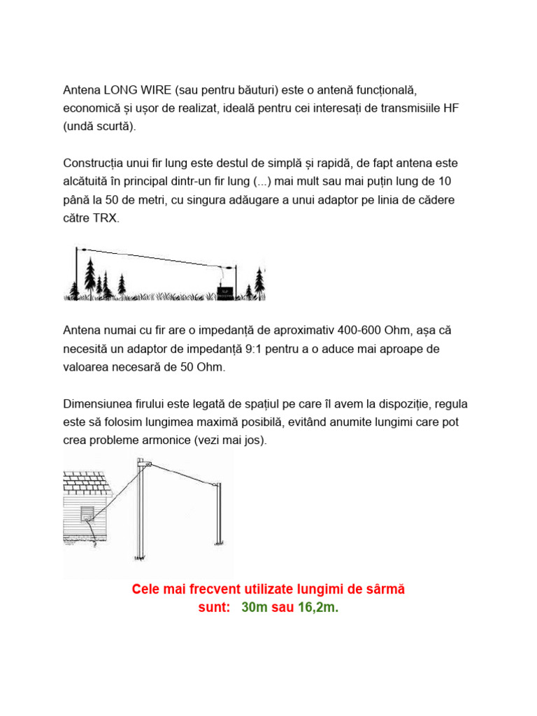 Antena LONG WIRE | PDF