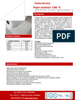 SF-051-105 FT Papel Ceramico 1260 °C