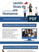 Planificación de Políticas de Recursos Humanos