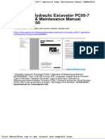 Komatsu Hydraulic Excavator Pc05 7 Operation Maintenance Manual Seam006800