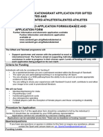 Casey's Gifted and Talented Application Form PDF