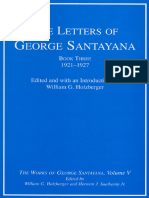 The Letters of George Santayana, Book 3