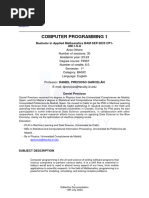 Computer Programming 1