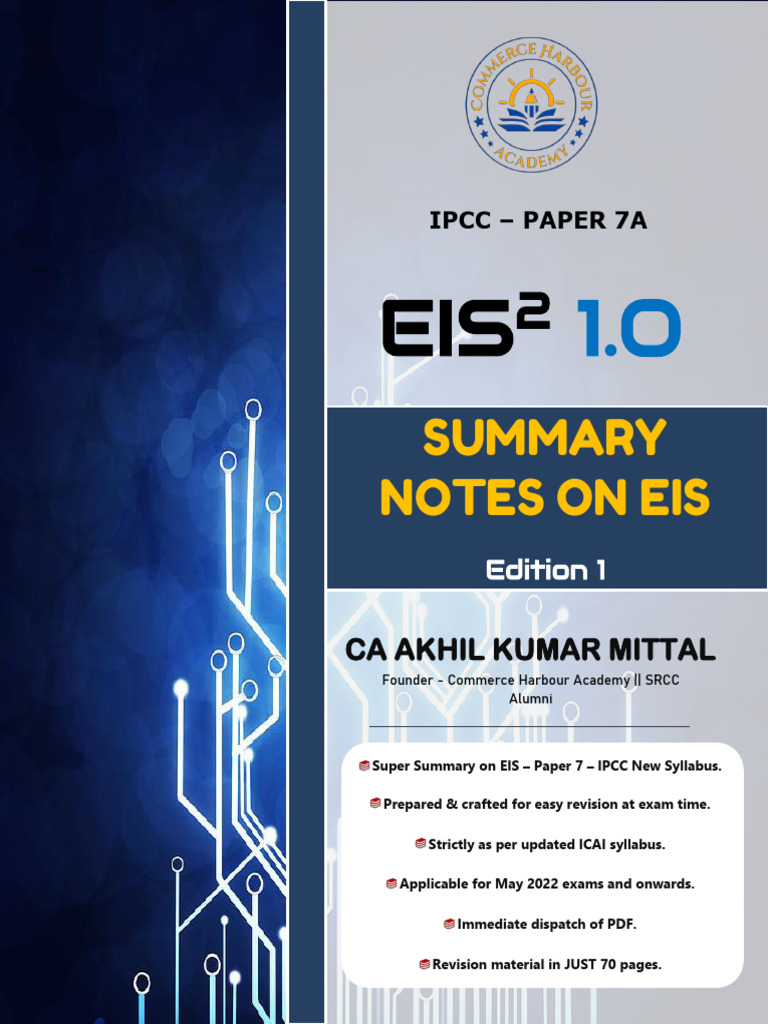 Eis Summary Notes Pdf Risk Risk Management