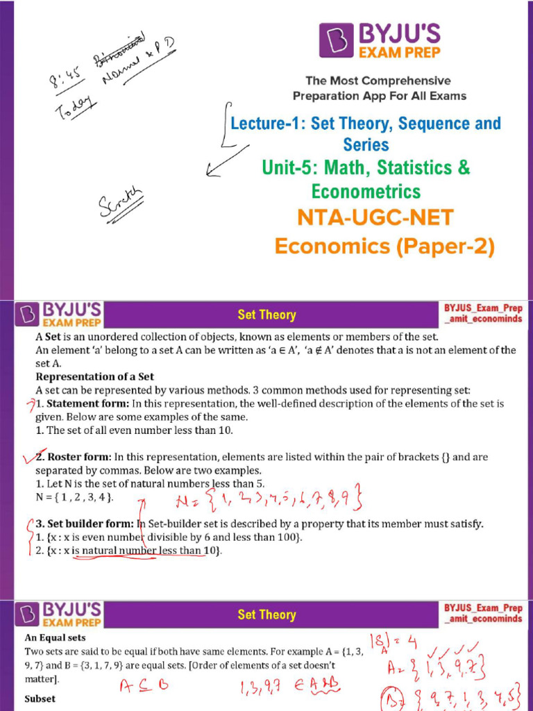 classsettheorysequenceandseries PDF