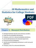 SEHH1008 Chapter 06 Binomial Distribution