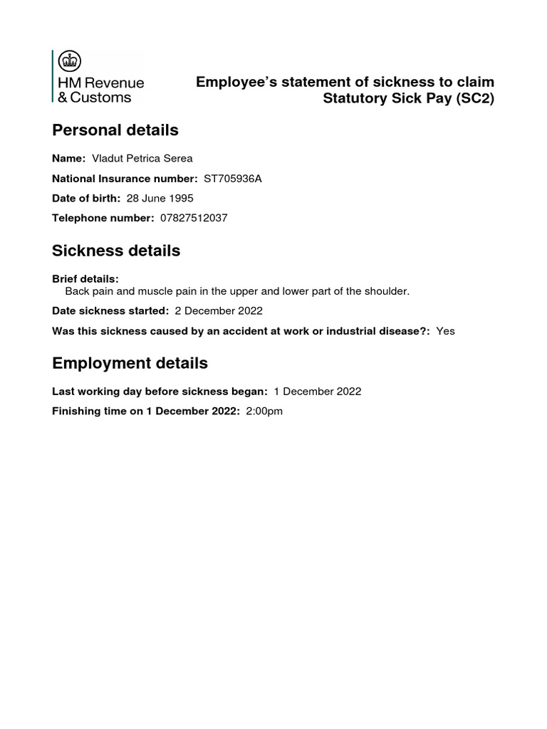 How Long Can You Claim Statutory Sick Pay