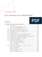 Chapitre 8 Les Réactions de Substitution: Sommaire