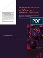 Principales Partes de Un Informe para Proyecto Tecnologico