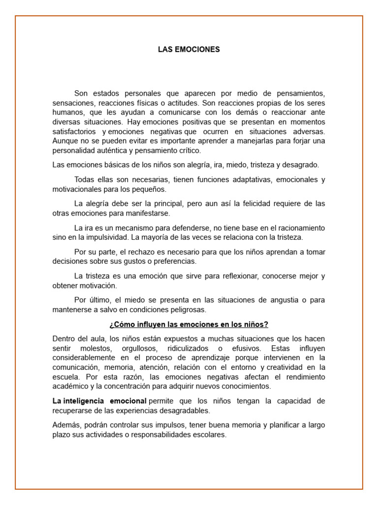 Marco Teorico | PDF | Las emociones | Aprendizaje