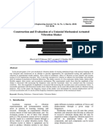 Construction and Evaluation of A Uniaxial Mechanical Actuated