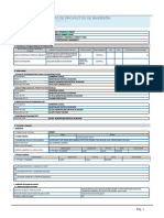 Formato #01: Registro de Proyectos de Inversión