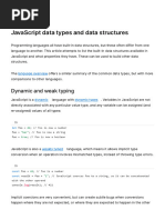 1 - JavaScript Data Types and Data Structures - JavaScript - MDN