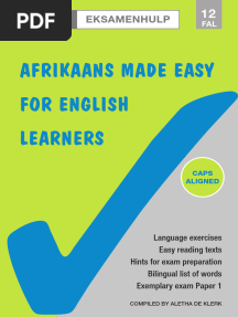 Grade 12 Afrikaans FAL Extracts