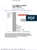 Manitou MT X 1235st 1440slt 1740slt Repair Manual