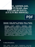 Asimilasi, Akulturasi, Dan Gegar Budaya (Culture Shock)