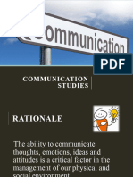 1 INTRODUCTION Communication Studies