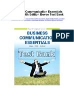 Business Communication Essentials Canadian 4th Edition Bovee Test Bank