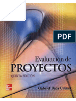 Evaluación de Proyectos - 5ta Edición