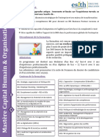 Brochure Mastère Capital Humain Et Organisation Agile 1