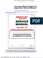 Mercury Mercruiser Marine Engine 33 PCM 555 Diagnostics Service Manual