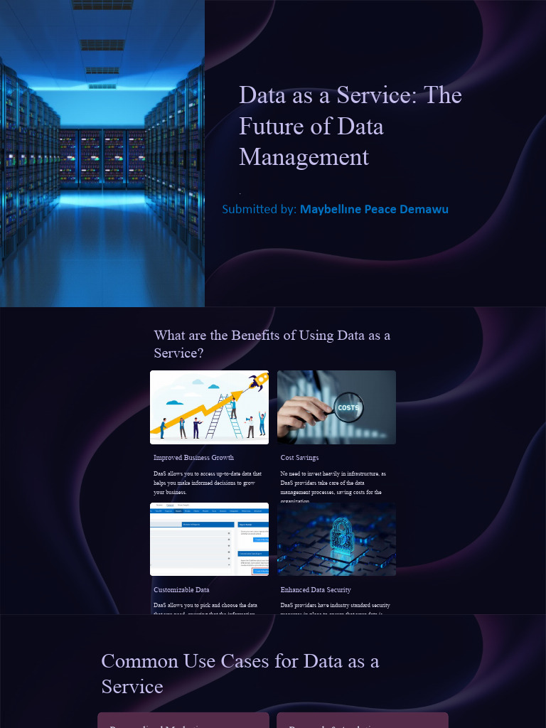 Data As A Service The Future of Data Management | PDF