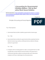 Test Bank For Accounting For Governmental and Nonprofit Entities Edition 15th by Earl Wilson Jacqueline Reck Susan Kattelus