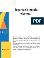 Activitate - Alegerea Sistemului Electoral