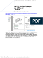 Miller Nitro 4000 Series Sprayer Maintenance Repair Manual 21 47116