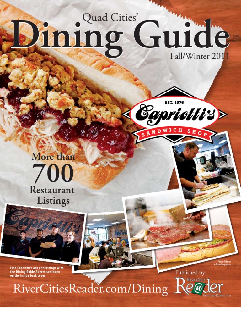 Quad City Dining Guide FallWinter 2011 Hamburgers Restaurants