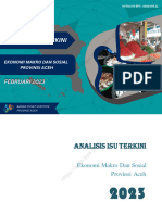 Analisis Isu Terkini Ekonomi Makro Dan Sosial Provinsi Aceh Edisi Februari 2023