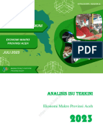 Analisis Isu Terkini Ekonomi Makro Dan Sosial Provinsi Aceh Edisi Juli 2023