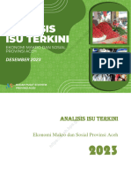 Analisis Isu Terkini Ekonomi Makro Dan Sosial Provinsi Aceh Edisi Desember 2023