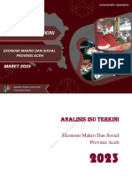 Analisis Isu Terkini Ekonomi Makro Dan Sosial Provinsi Aceh Edisi Maret 2023