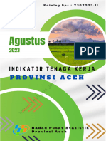 Indikator Tenaga Kerja Provinsi Aceh Agustus 2023