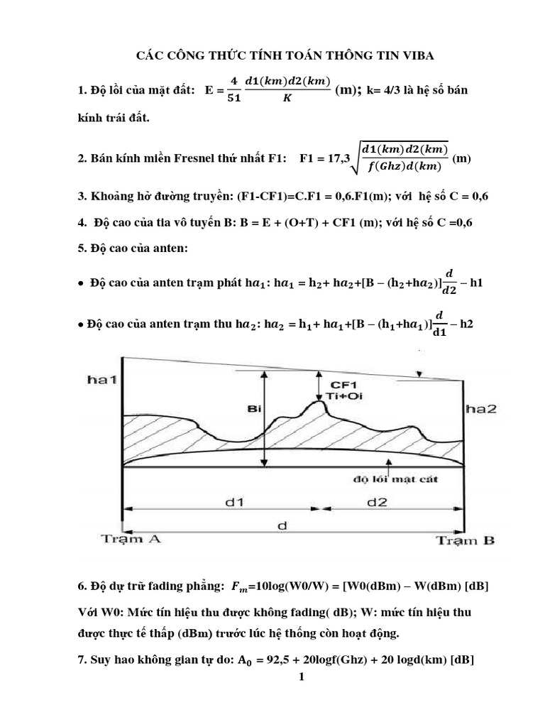Cac Cong THC Tinh Toan Thong Tin Viba | PDF