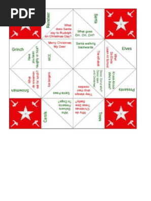 Cootie catcher - Christmas